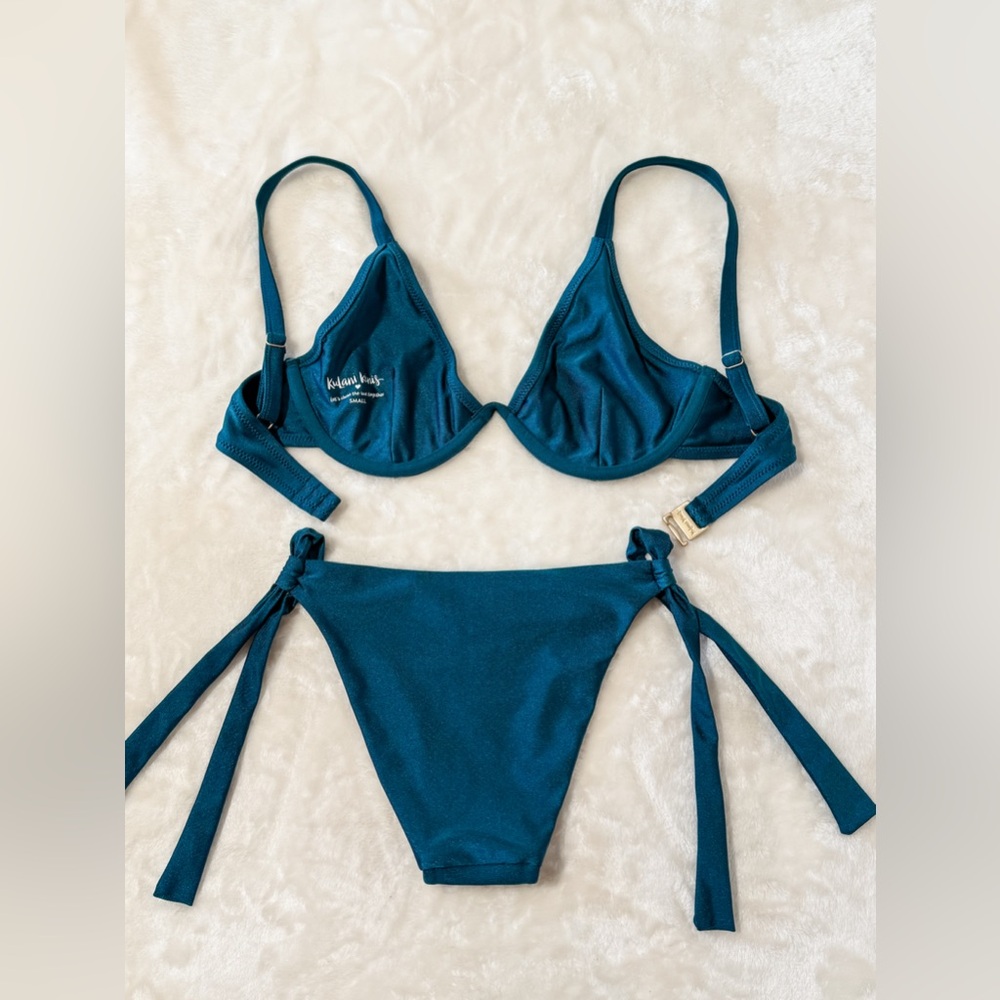Kulani Kinis Cenote Blue Bikini Set – Size Small – NWOT - Picture 2 of 6